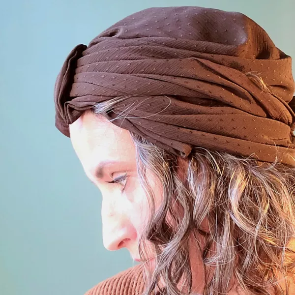 Turban Suze Soie Choco – Image 3